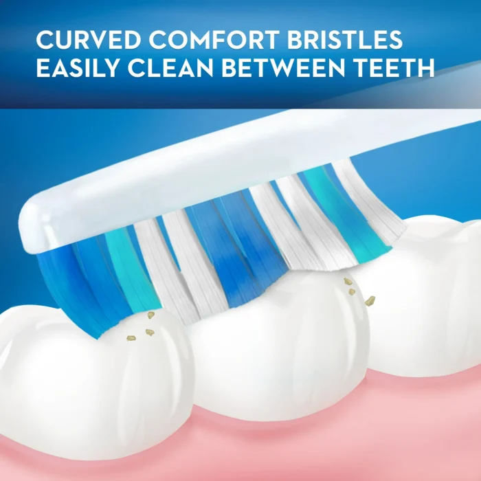 Oral-B Healthy Clean Manual Toothbrush, Medium, Various Colors, 6 Ct - Image 2