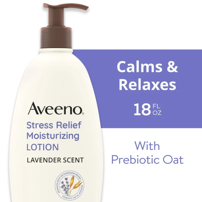 Aveeno Stress Relief Moisturizing Body and Hand Lotion with Prebiotic Oat - Image 5