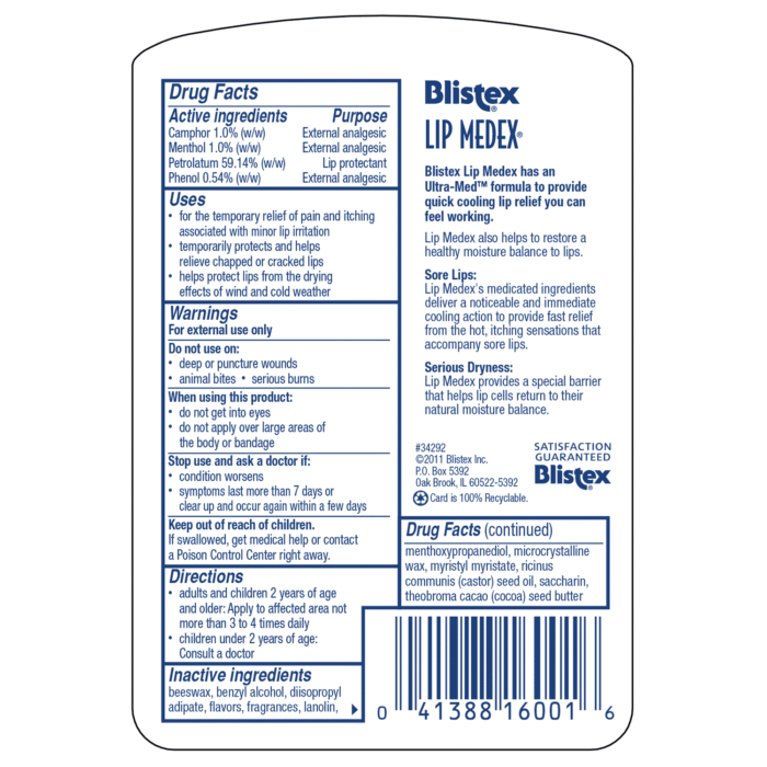Blistex Lip Medex, 0.25 oz. Medicated Lip Balm Jar, One Count - Image 4