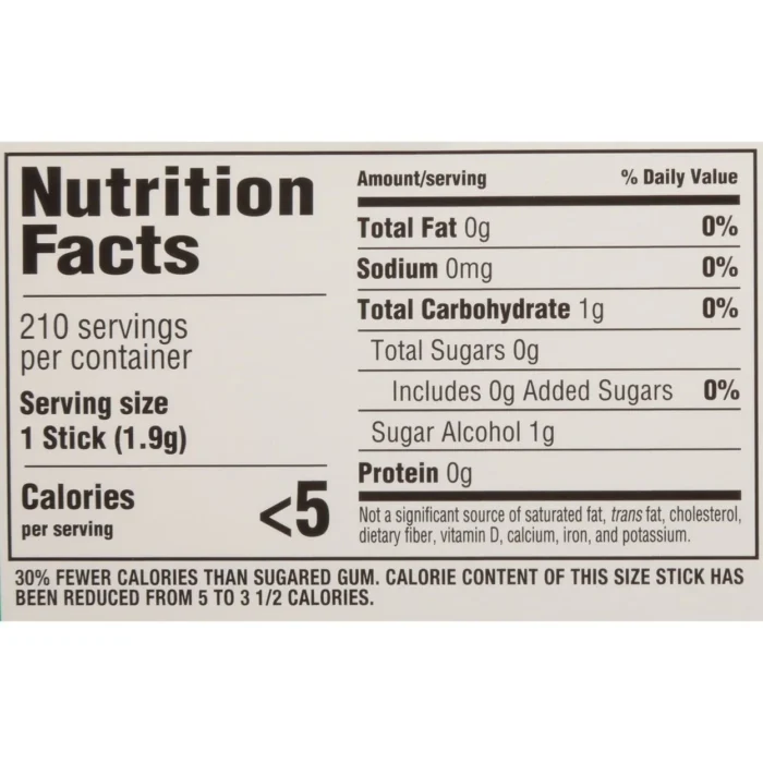 Trident Sugar-Free Gum, Spearmint, 14 Sticks, 15 Ct - Image 3