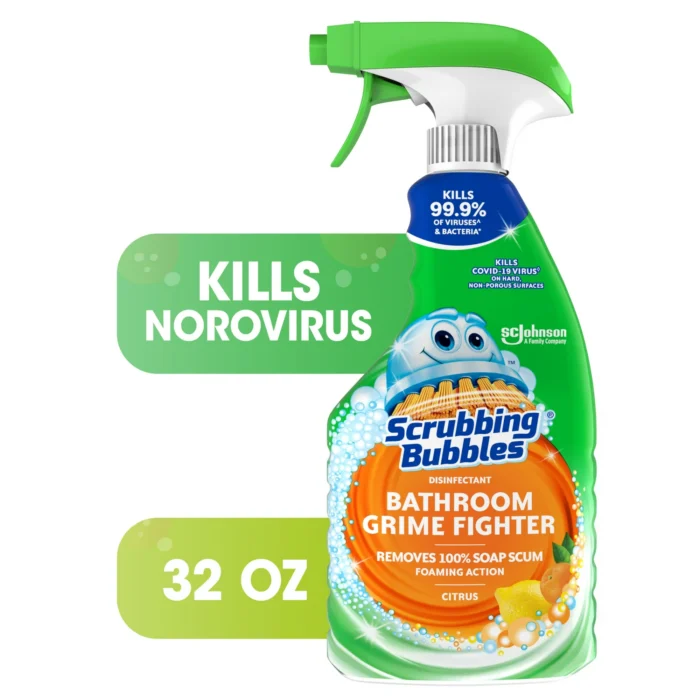 Scrubbing Bubbles Disinfe Countant Bathroom Grime Fighter Spray, Citrus, 32 fl oz - Image 5