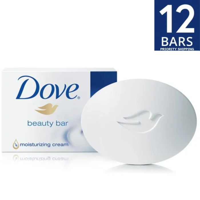 DOVE ORIGINAL WHITE Beauty Cream Soap Bars 4.76 Oz. Pack Of 12 - Image 3