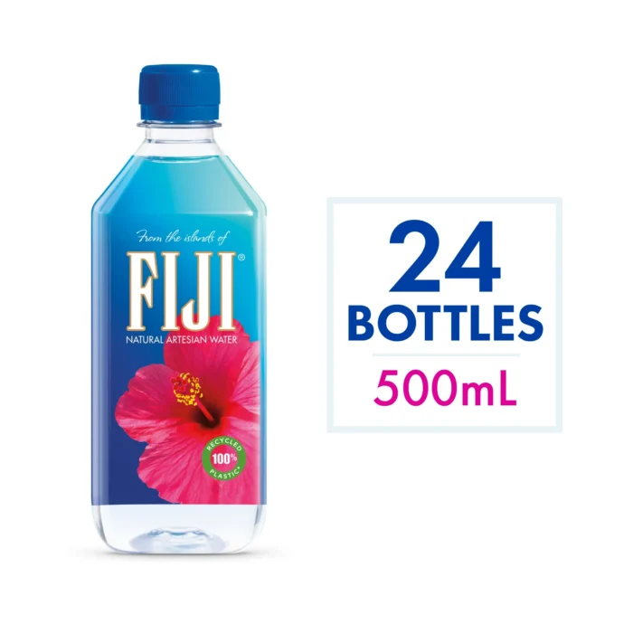 FIJI Natural Artesian Bottled Water 500 ml / 16.9 fl oz (Pack of 24) - Image 5