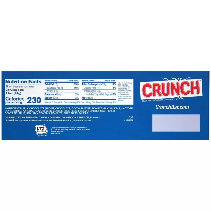Nestle Crunch Candy Bar, 1.55 Ounce (36 Count) - Image 3