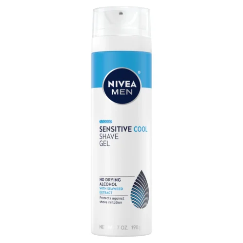 NIVEA MEN Sensitive Cool Shave Gel, Seaweed Extract, Shaving for Men with Sensitive Skin, 7 oz