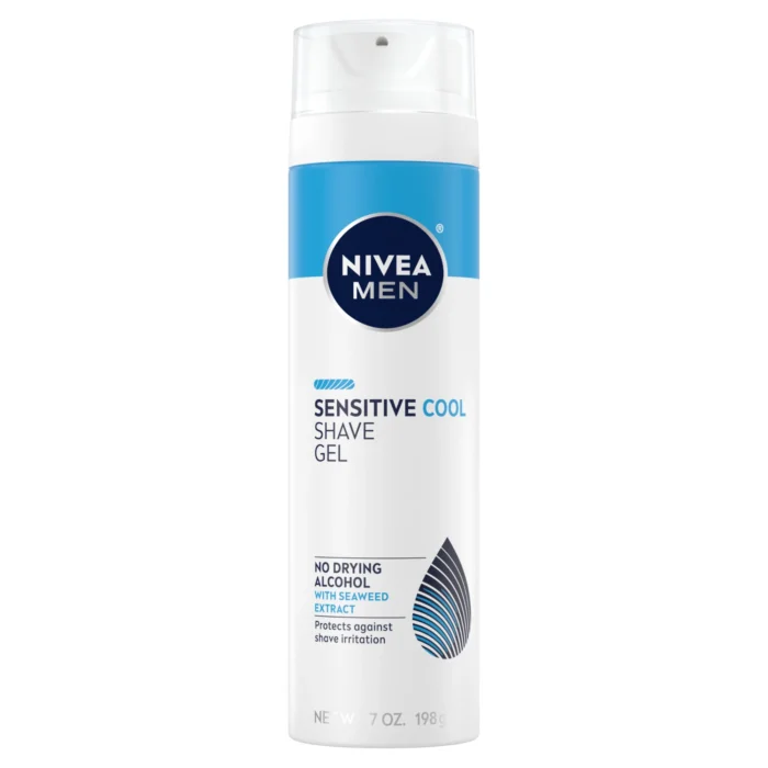 NIVEA MEN Sensitive Cool Shave Gel, Seaweed Extract, Shaving for Men with Sensitive Skin, 7 oz