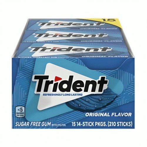 Trident Original Sugar Free Gum, 14 pcs., 15 count.Pack of 2
