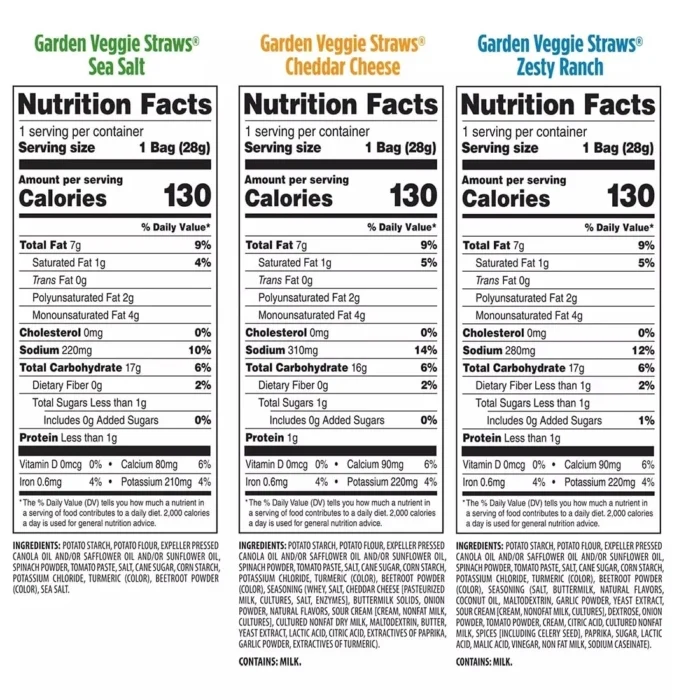 Sensible Portions Garden Veggie Straw Variety Pack (30 Pack) - Image 2
