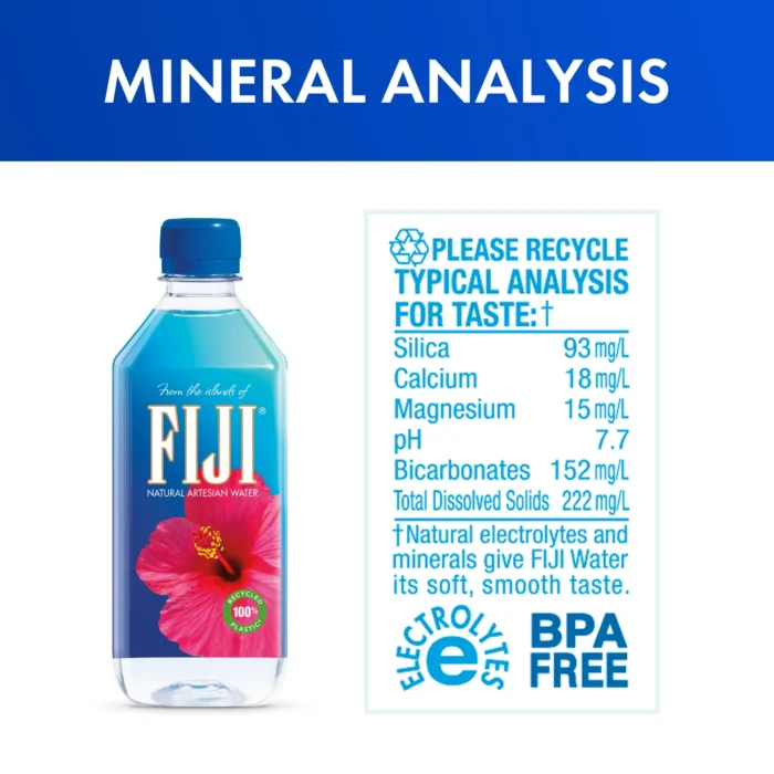 FIJI Natural Artesian Bottled Water 500 ml / 16.9 fl oz (Pack of 24) - Image 4
