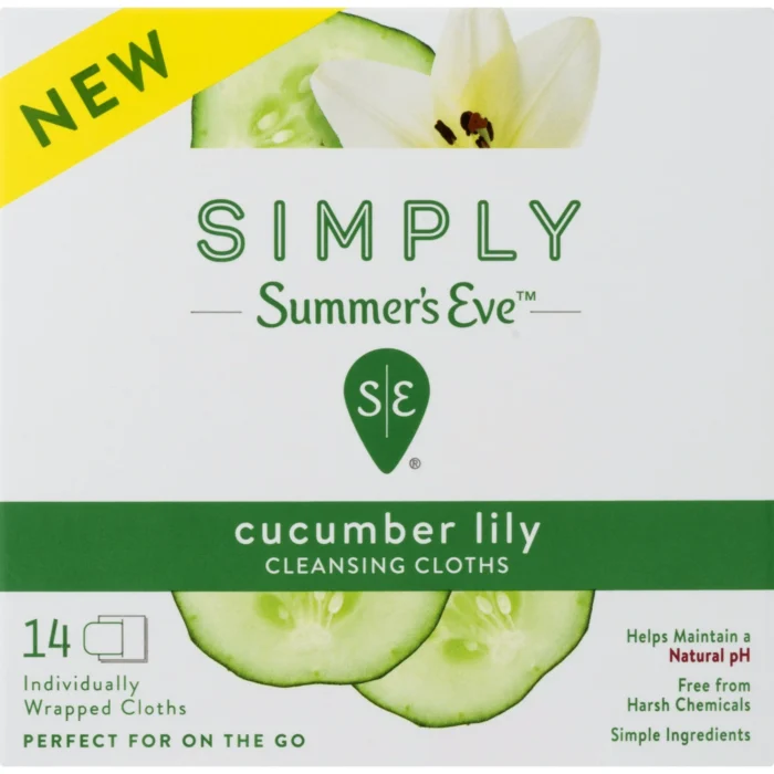 Summer's Eve Simply Cucumber Lily Feminine Cleansing Cloths - Image 2