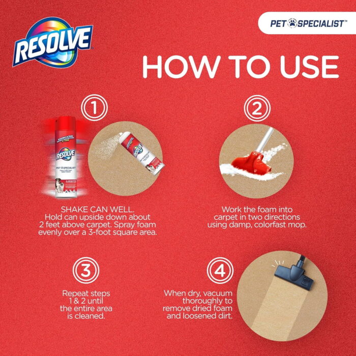 RESOLVE® Pet Specialist Heavy Traffic Foam, 22oz - Image 2