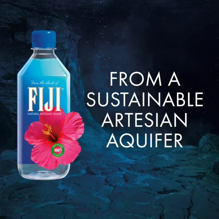 FIJI Natural Artesian Bottled Water 500 ml / 16.9 fl oz (Pack of 24) - Image 2